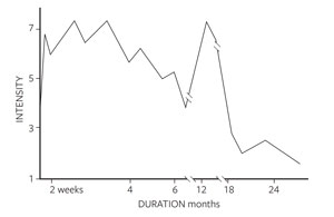 grief journey duration and peaks over time.